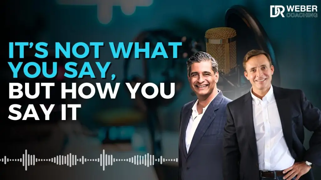 It's not what you say it's how you say it. Wealth Formula by Buck Joffrey