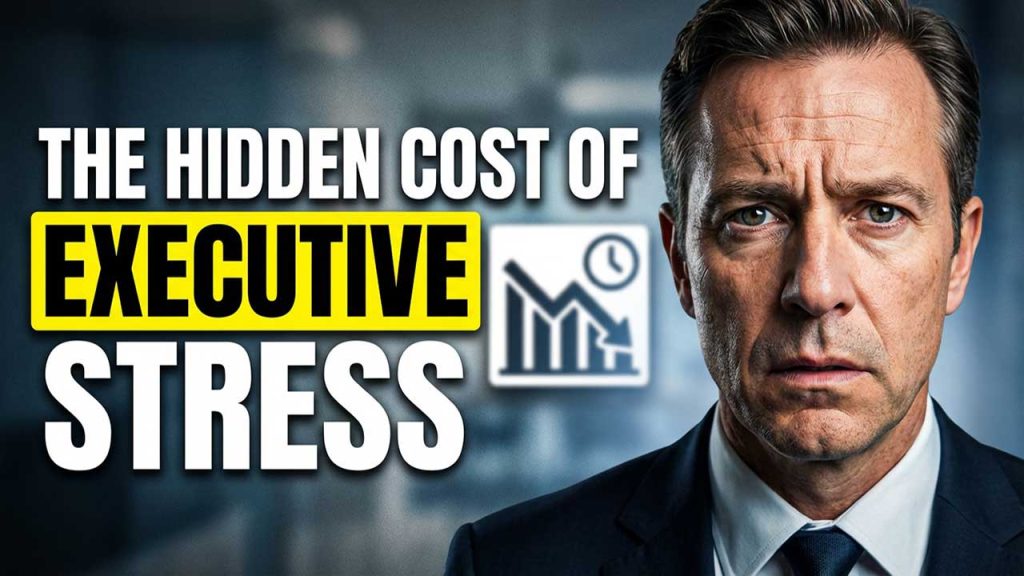 Executive stress management for high-performing leaders navigating change management, pressure, and decision fatigue.